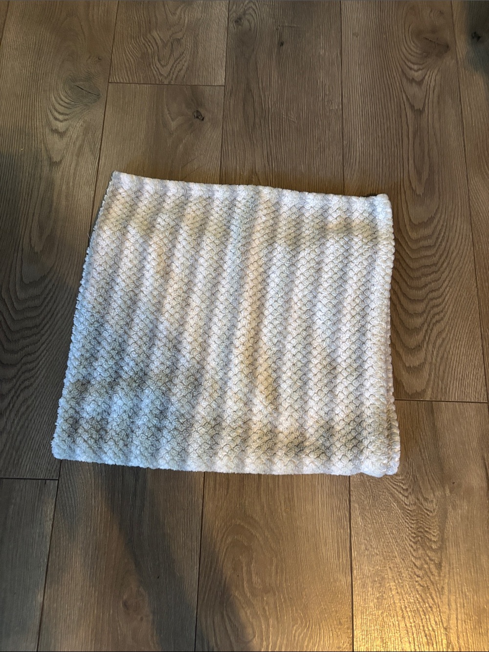 White Textured Baby Blanket